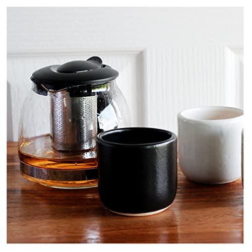 Handcrafted Matte Black Ceramic Tea & Coffee Cups