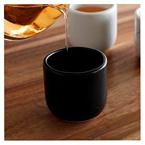 Handcrafted Matte Black Ceramic Tea & Coffee Cups