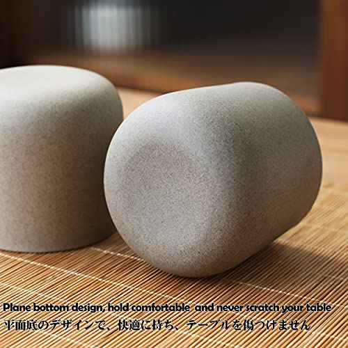 Japanese Ceramic Tea Cup Set - Light Grey