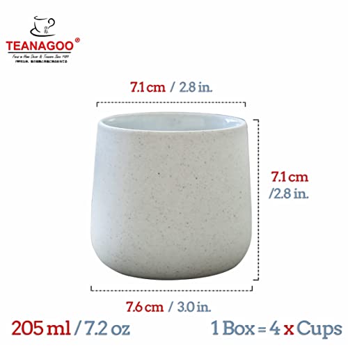 Japanese Ceramic Tea Cup Set - Light Grey