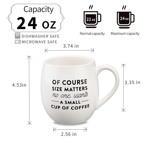 MIECOO 24 Oz Jumbo Ceramic Coffee Mug