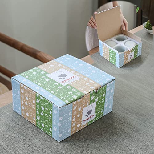 Japanese Ceramic Tea Cup Set - Light Grey