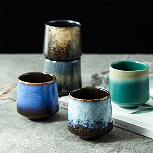 Japanese Ceramic Tea Cup Set - 4 Mugs
