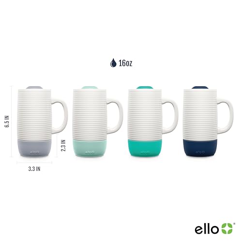 Ello Jane 18oz Ceramic Travel Mug - Gray