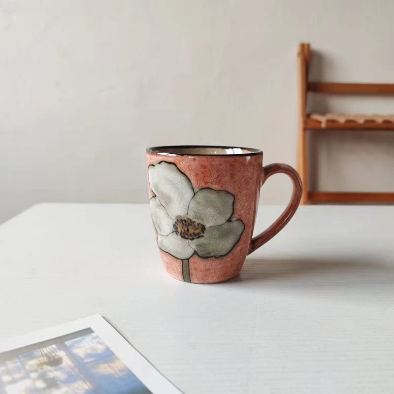 Colorful 12oz Ceramic Cappuccino Mug Set