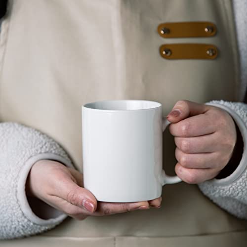 Off-White Ceramic Coffee Mugs Set of 12