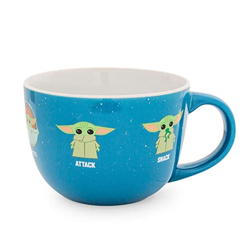 Mandalorian "Protect Attack Snack" Ceramic Soup Mug