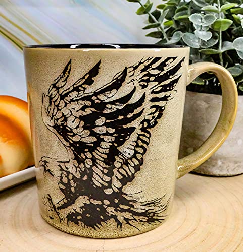 Patriotic Bald Eagle Glazed Ceramic Coffee Mug