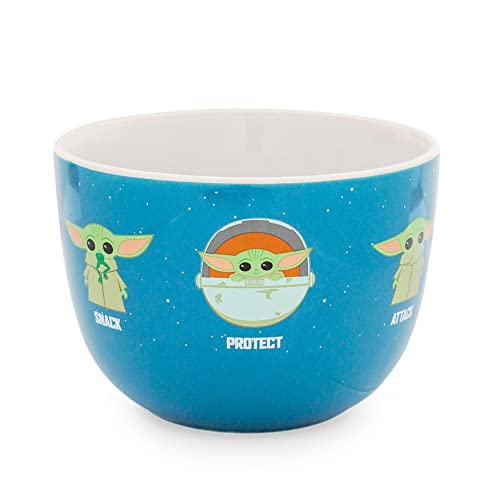 Mandalorian "Protect Attack Snack" Ceramic Soup Mug