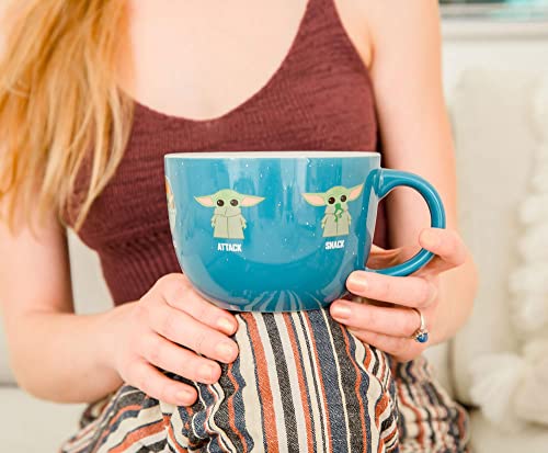 Mandalorian "Protect Attack Snack" Ceramic Soup Mug