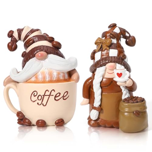 Set of 2 Gnome Coffee Bar Decor Mugs