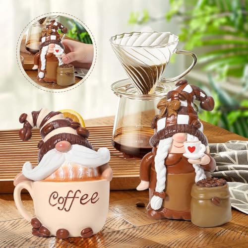 Set of 2 Gnome Coffee Bar Decor Mugs