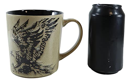 Patriotic Bald Eagle Glazed Ceramic Coffee Mug