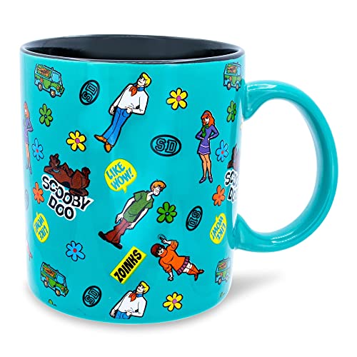Scooby-Doo Sticker Pattern Large Ceramic Mug