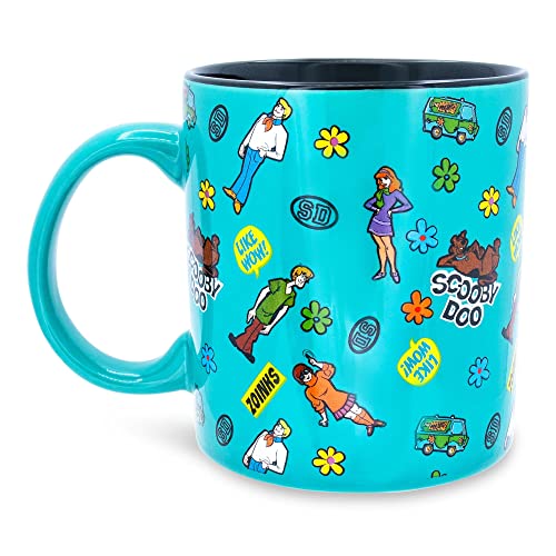 Scooby-Doo Sticker Pattern Large Ceramic Mug