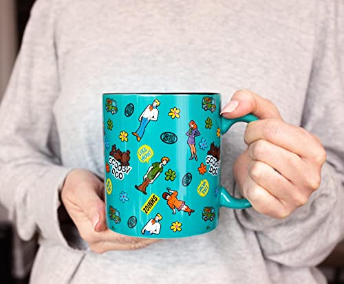 Scooby-Doo Sticker Pattern Large Ceramic Mug
