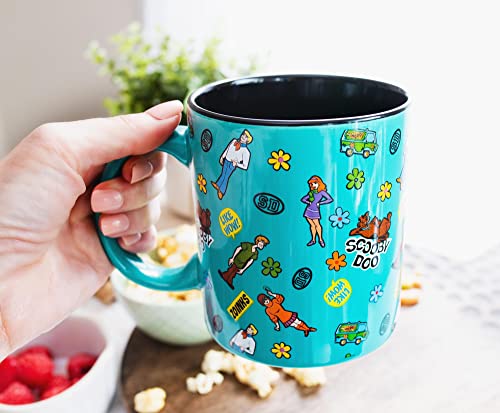 Scooby-Doo Sticker Pattern Large Ceramic Mug