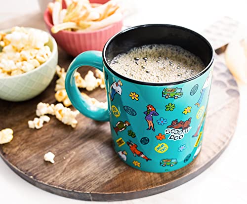 Scooby-Doo Sticker Pattern Large Ceramic Mug