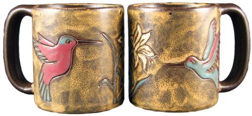 Mara Stoneware 16 Oz Hummingbird Tea/Coffee Mug