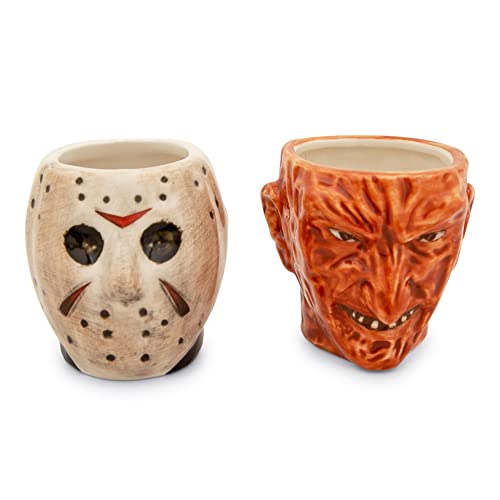 Freddy vs. Jason Mini Sculpted Ceramic Mugs