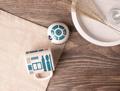 R2-D2 Sculpted Ceramic Mug with Lid