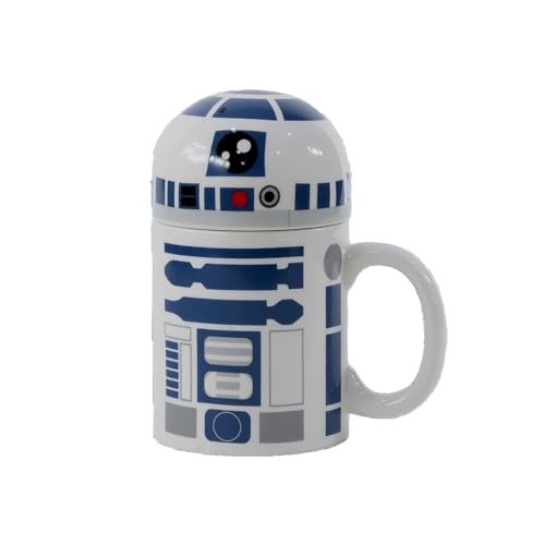 R2-D2 Sculpted Ceramic Mug with Lid