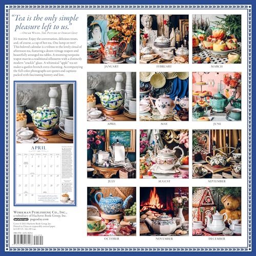 2024 Collectible Teapot Wall Calendar for Tea Lovers