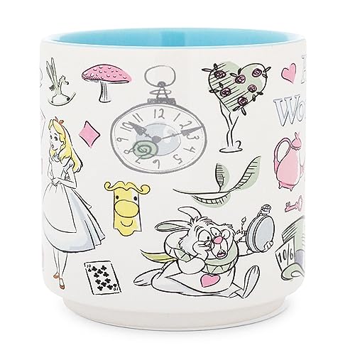 Alice in Wonderland Stackable Ceramic Mug - 13 oz