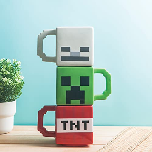 Minecraft 3D Sculpted Ceramic Coffee Mug Set