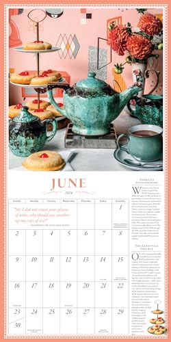 2024 Collectible Teapot Wall Calendar for Tea Lovers