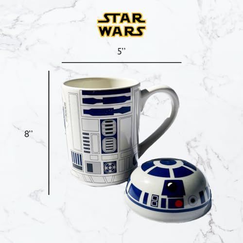 R2-D2 Sculpted Ceramic Mug with Lid