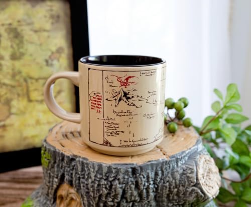 The Hobbit The Shire Map Ceramic Mug | Coffee Cup For Espresso, Tea, Cocoa | Holds 13 Ounces