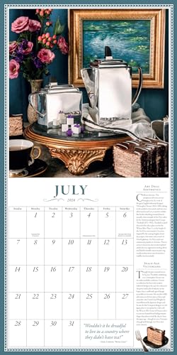 2024 Collectible Teapot Wall Calendar for Tea Lovers