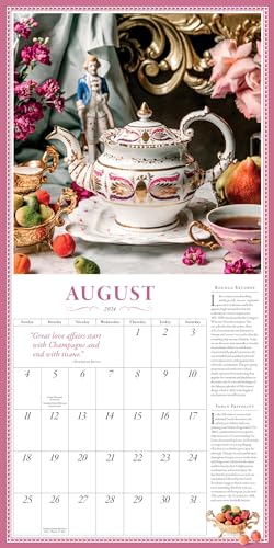 2024 Collectible Teapot Wall Calendar for Tea Lovers