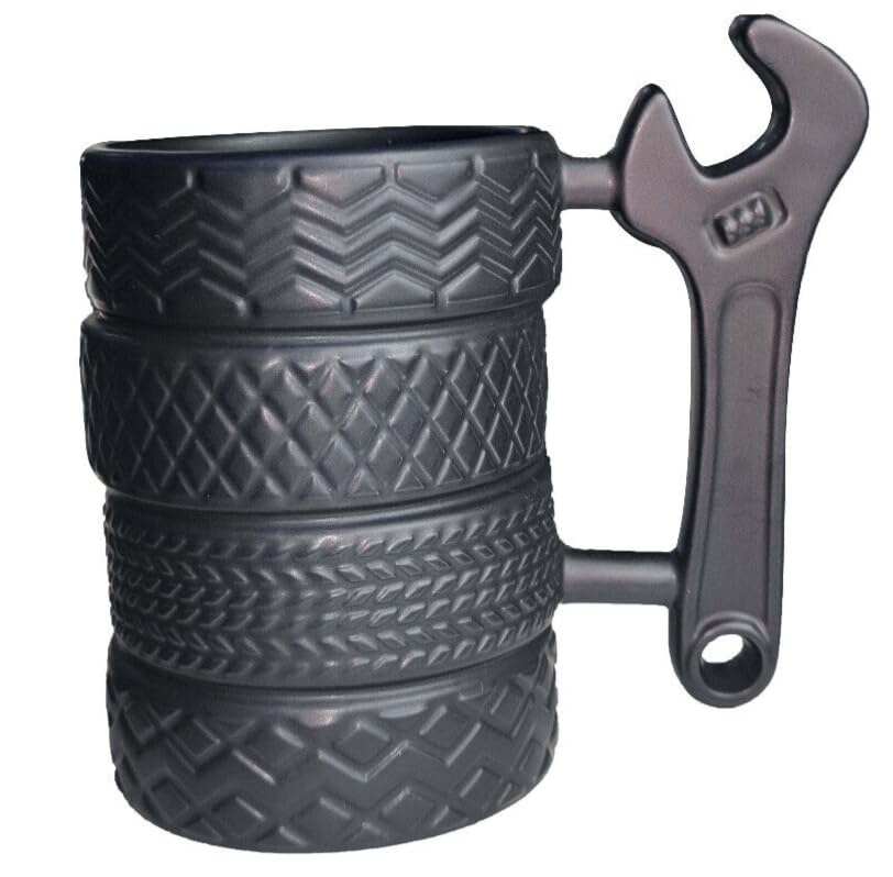 Mechanic Pattern Ceramic Coffee and Tea Mug 355ml