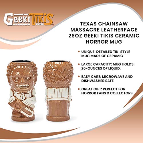 Leatherface Geeki Tikis Horror Tiki Mug 26oz