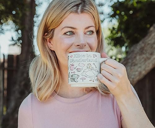 Alice in Wonderland Stackable Ceramic Mug - 13 oz