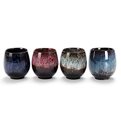 Colorful Ceramic Teacup and Coffee Mug Set