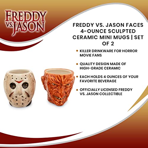 Freddy vs. Jason Mini Sculpted Ceramic Mugs
