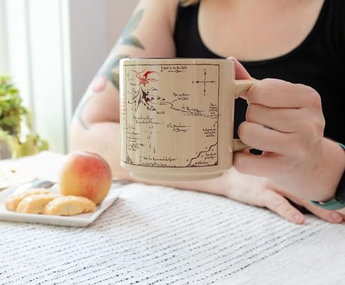 The Hobbit The Shire Map Ceramic Mug | Coffee Cup For Espresso, Tea, Cocoa | Holds 13 Ounces