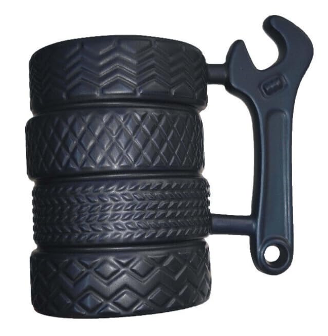 Mechanic Pattern Ceramic Coffee and Tea Mug 355ml