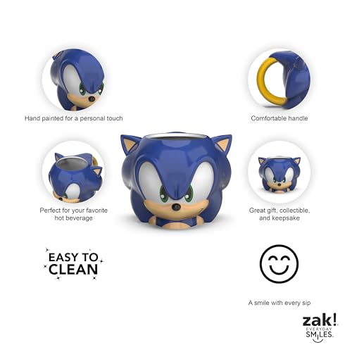Sonic the Hedgehog Sculpted Ceramic Coffee Mug