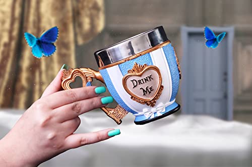 Alice in Wonderland Inspired Hand-Painted Tea Cup