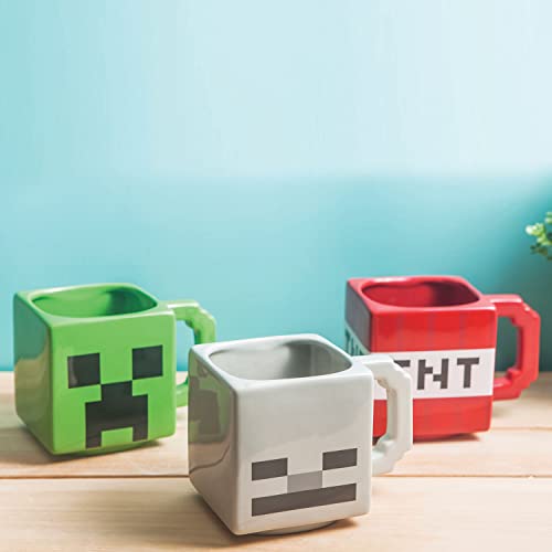 Minecraft 3D Sculpted Ceramic Coffee Mug Set