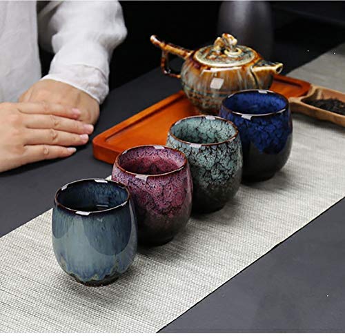 Colorful Ceramic Teacup and Coffee Mug Set