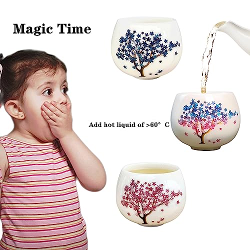 Cherry Blossom Heat Changing Tea Cups & Mugs