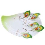 Peacock Theme Porcelain Tea Cup and Saucer