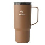 REDUCE 24 oz Hot1 Vacuum Insulated Mug for Hot Tea, Coffee and Other Hot Drinks - With Flo-Motion Lid and Handle, Single-Serve and Cupholder Friendly, Keeps Drinks Hot for up to 8 Hrs, Java