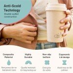 BioGo 16oz Pink Reusable Travel Mug With Lid