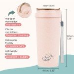 BioGo 16oz Pink Reusable Travel Mug With Lid